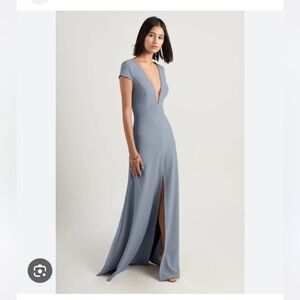 Jenny Yoo Cara Bridesmaid Dress in French Blue